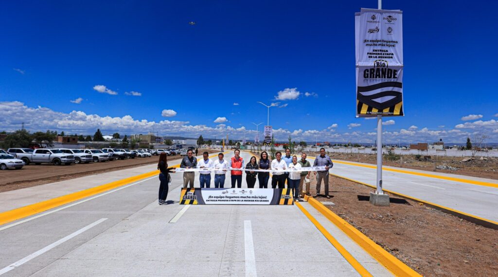 Avenida Río Grande mejora la salud y bienestar de las familias duranguenses