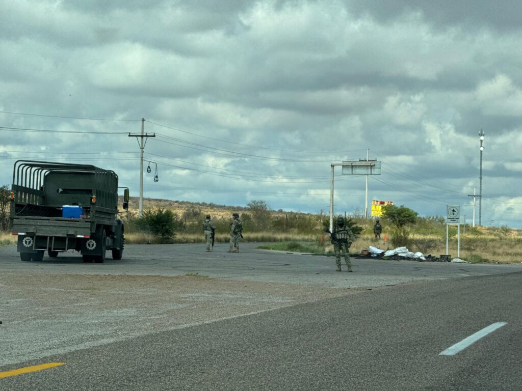 Refuerza Sedena seguridad en la carretera Parral-Jiménez con punto de revisión