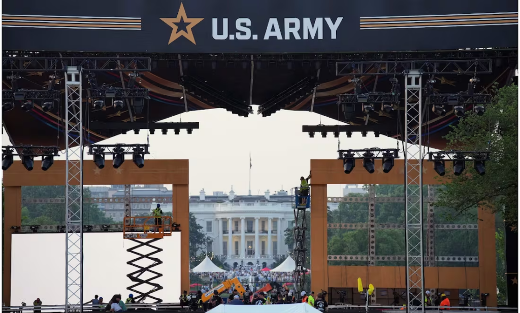 Trump blinda Washington para desfile militar en el día de su cumpleaños