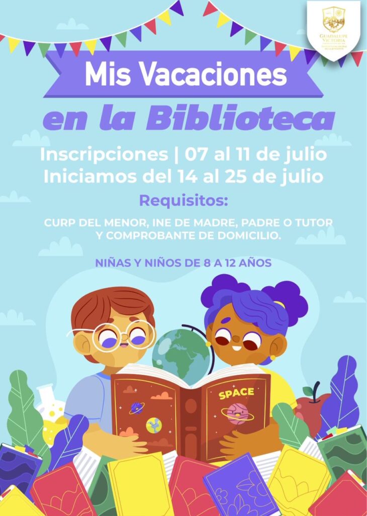 Invitan a niñas y niños a participar en los cursos de Verano “Mis Vacaciones en la Biblioteca”