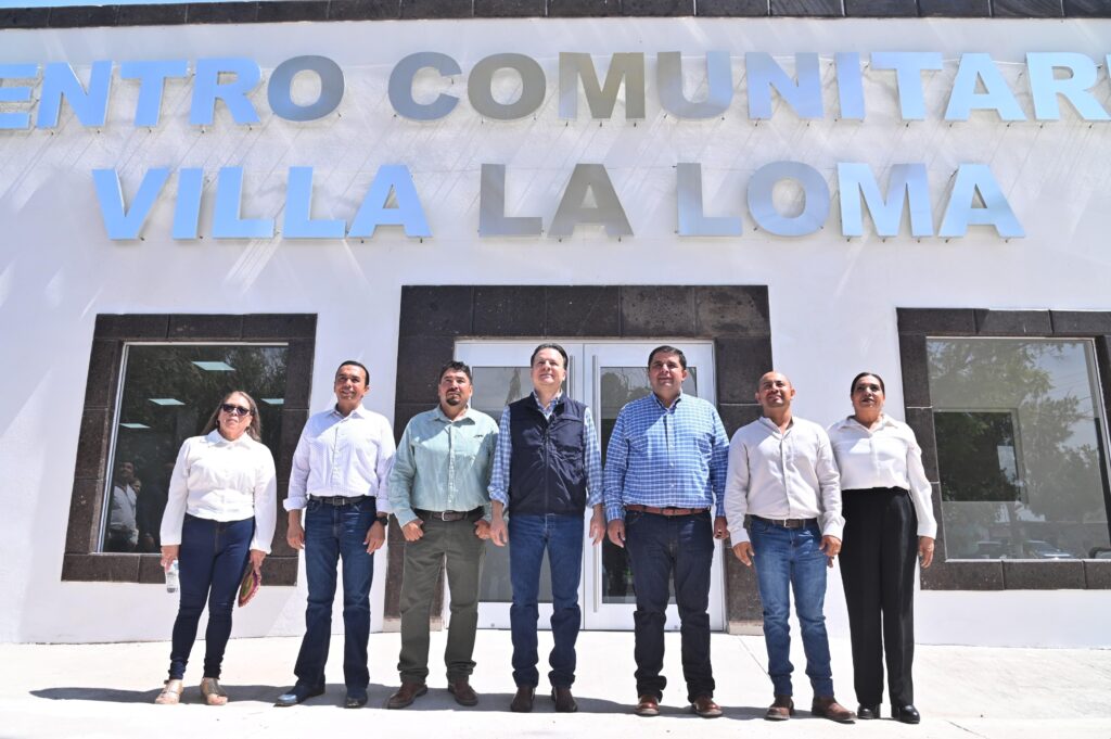 Centro Comunitario, canchas y oficinas dignas: Esteban Villegas y Homero Martínez entregan obras que fortalecen a familias de Lerdo