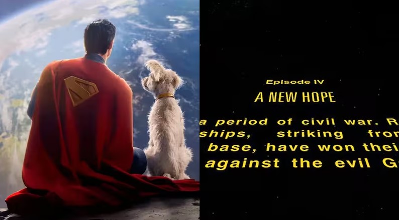 La película de Superman abre con una cortina de texto similar a la de Star Wars