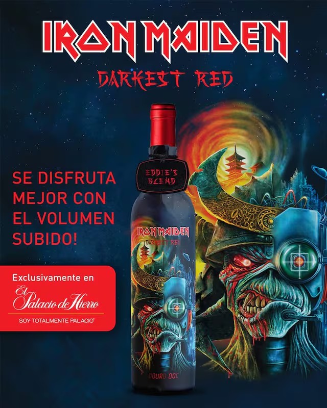 ¿Metalero de corazón? Iron Maiden lanza su vino ‘Darkest Red’ en México a un súper precio