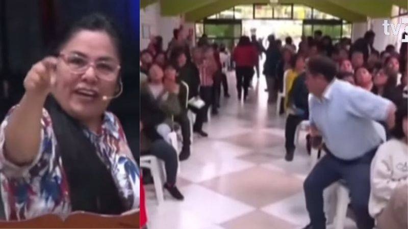 VIDEO: Sismo sorprende culto evangélico y pastora grita: “¡Más fuerte, Padre!” en pleno temblor