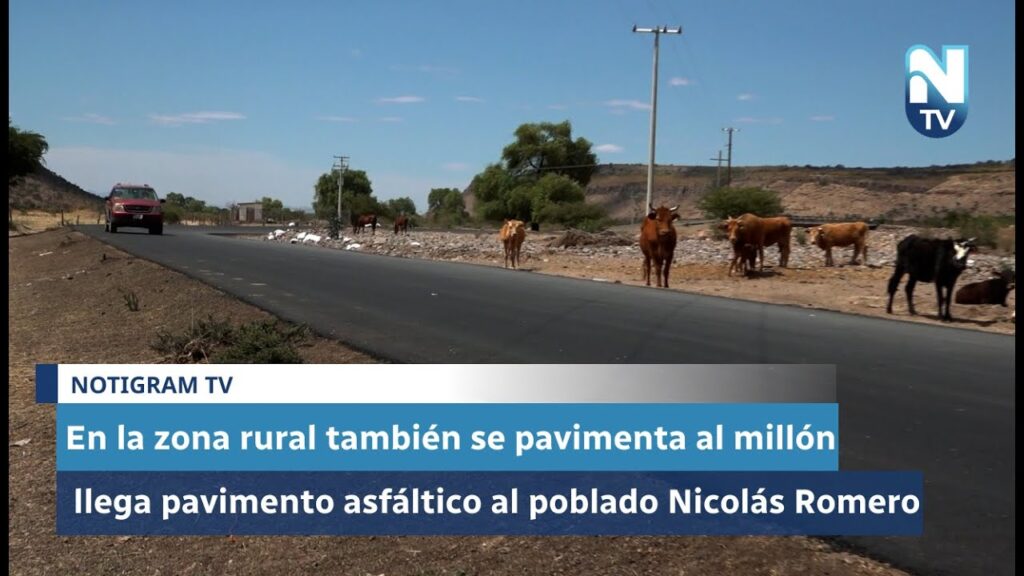 En la zona rural también se pavimenta al millón; llega pavimento al poblado Nicolás Romero