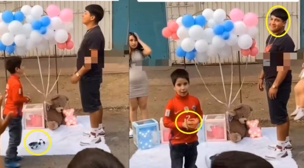 Niño arruina revelación de género porque pensó que era un juguete