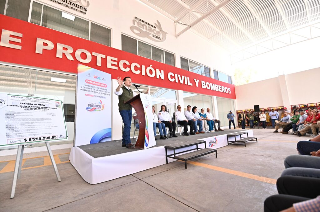 Con nuevas instalaciones, Esteban dignifica y fortalece la labor de Bomberos y Protección Civil en Lerdo