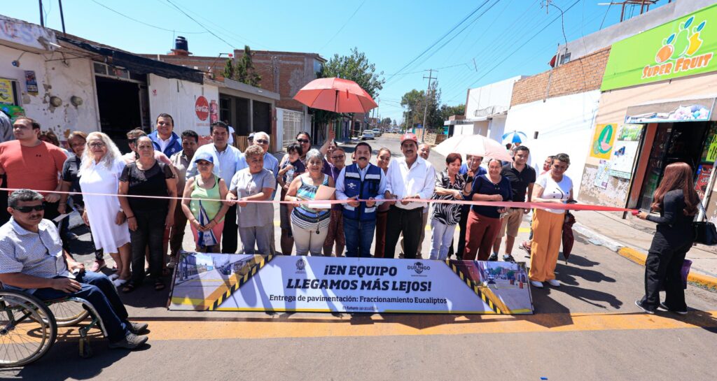Fraccionamiento Eucaliptos ya está Al Millón; pavimenta Municipio dos calles más