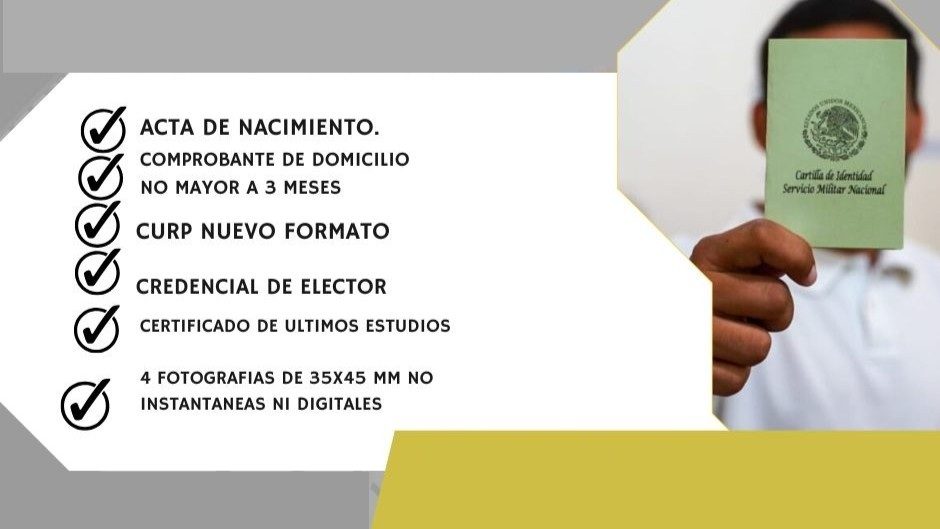 Aún estás a tiempo de tramitar tu Cartilla Militar del SMN