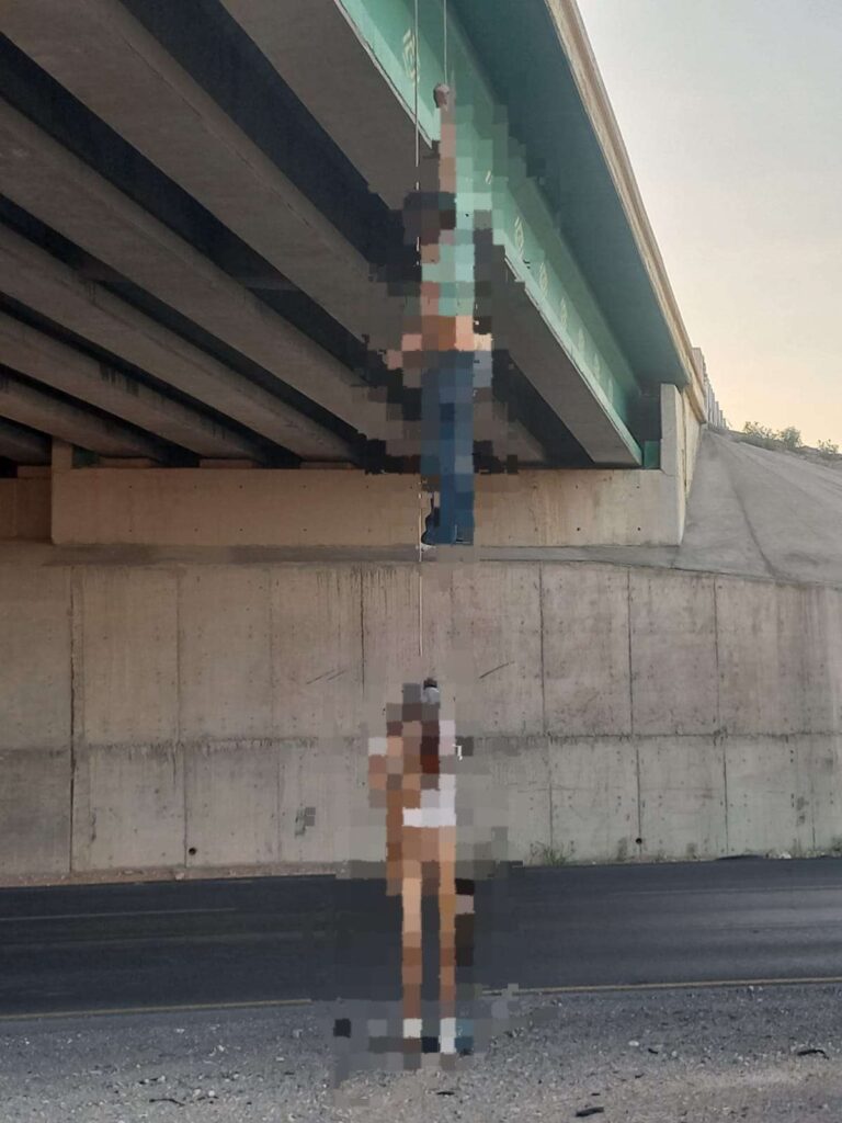 Macabro hallazgo en puente de la Panamericana