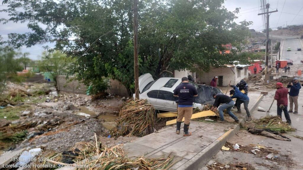 Juárez pedirá declaratoria de emergencia tras lluvias devastadoras