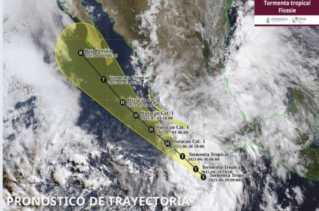 Tormenta tropical “Flossie” se forma frente a las costas del Pacífico