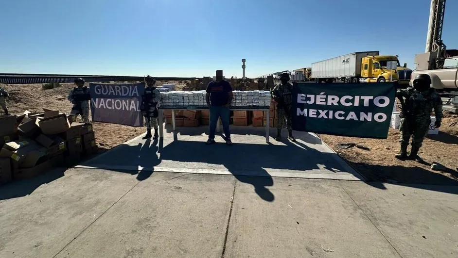 Detienen a conductor de tractocamión con 500 kilos de cocaína en Sonora