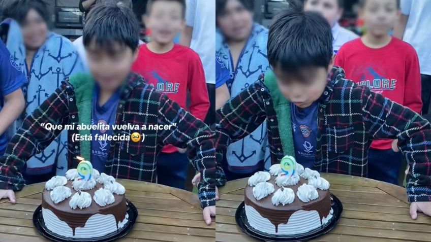 VIDEO: “Que mi abuelita vuelva a nacer”: El desgarrador deseo de cumpleaños de un niño