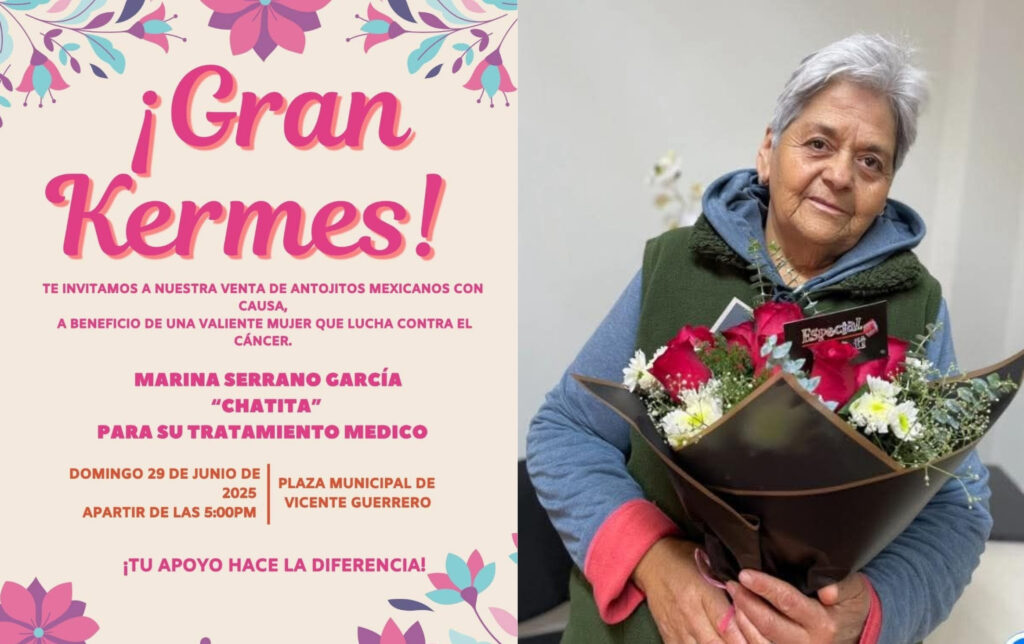 Gran Kermés con propósito; ayuda en su lucha contra el cáncer a la señora Marina Serrano
