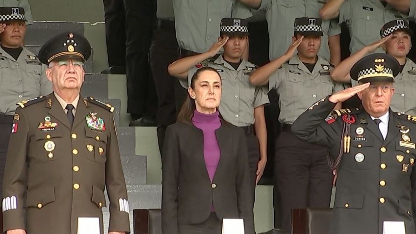 Sheinbaum encabeza el sexto aniversario de la Guardia Nacional