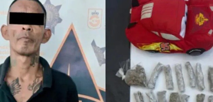 Usaban un peluche infantil del Rayo McQueen para mover droga en plena calle