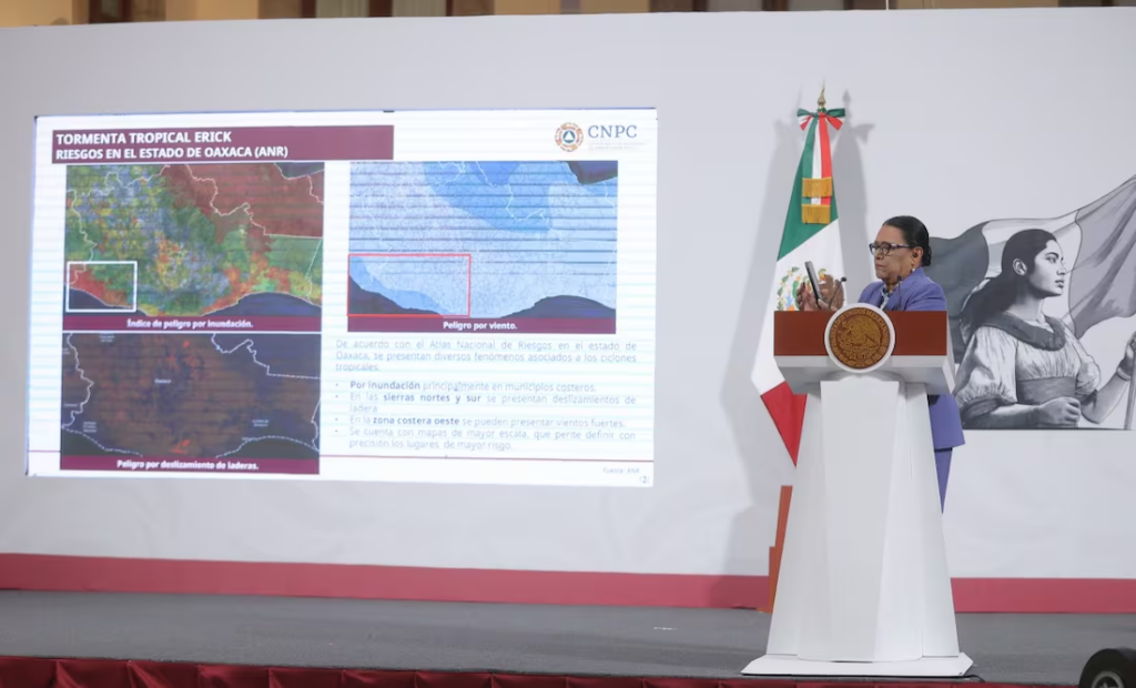 Protección Civil emite alerta por evolución de tormenta tropical Erick