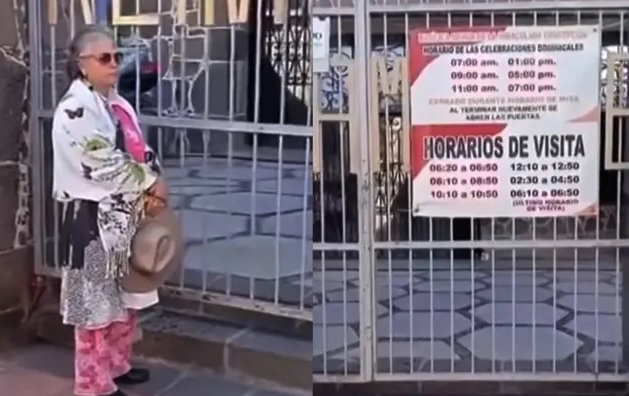 VIDEO: Niegan la entrada a abuelita en la iglesia por llegar 15 minutos tarde