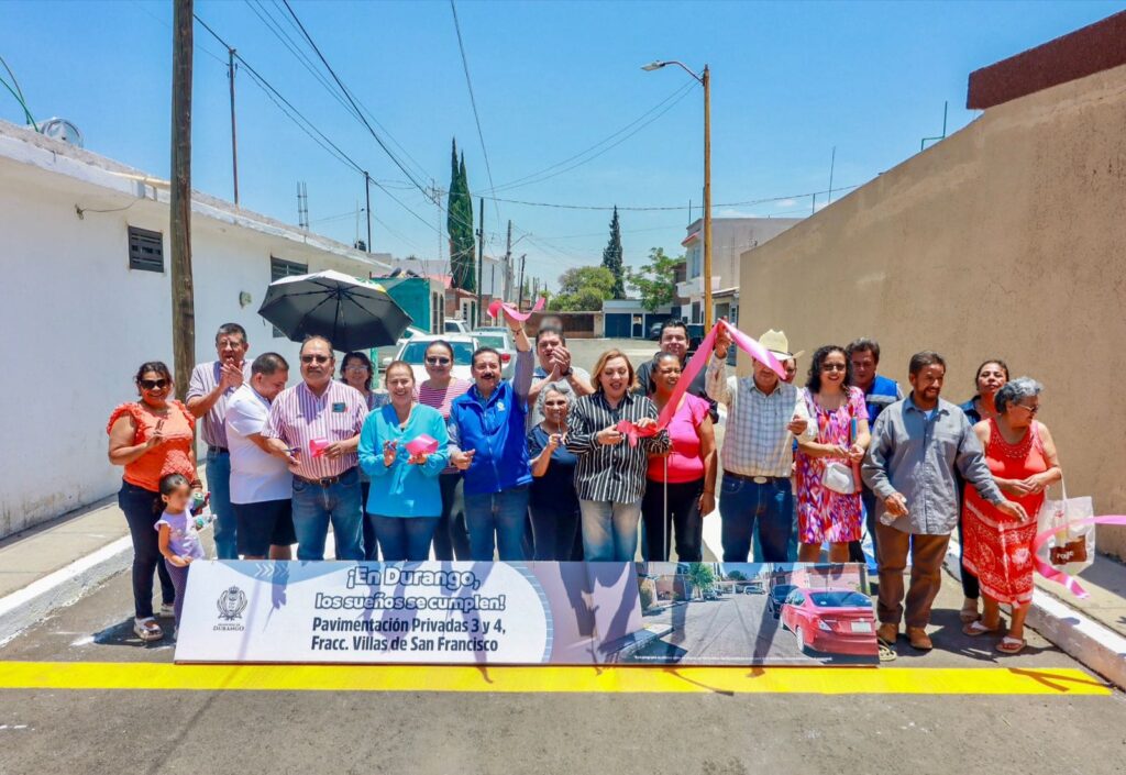 Cumple Gobierno Municipal con pavimentación en Villas de San Francisco