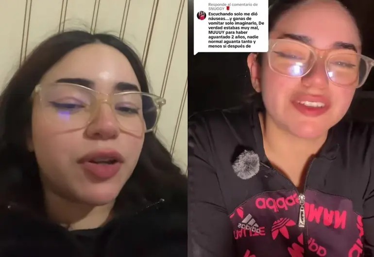 Joven chilena graba su primer TikTok y confiesa que su ex comía popo