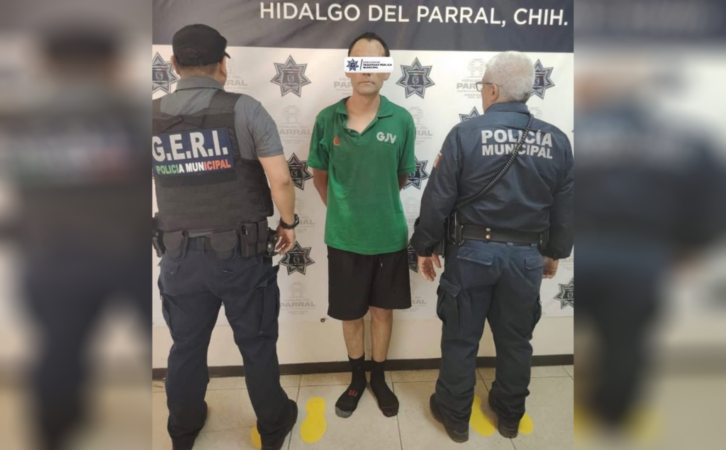 Violento a su familia y se le aventó a los polis