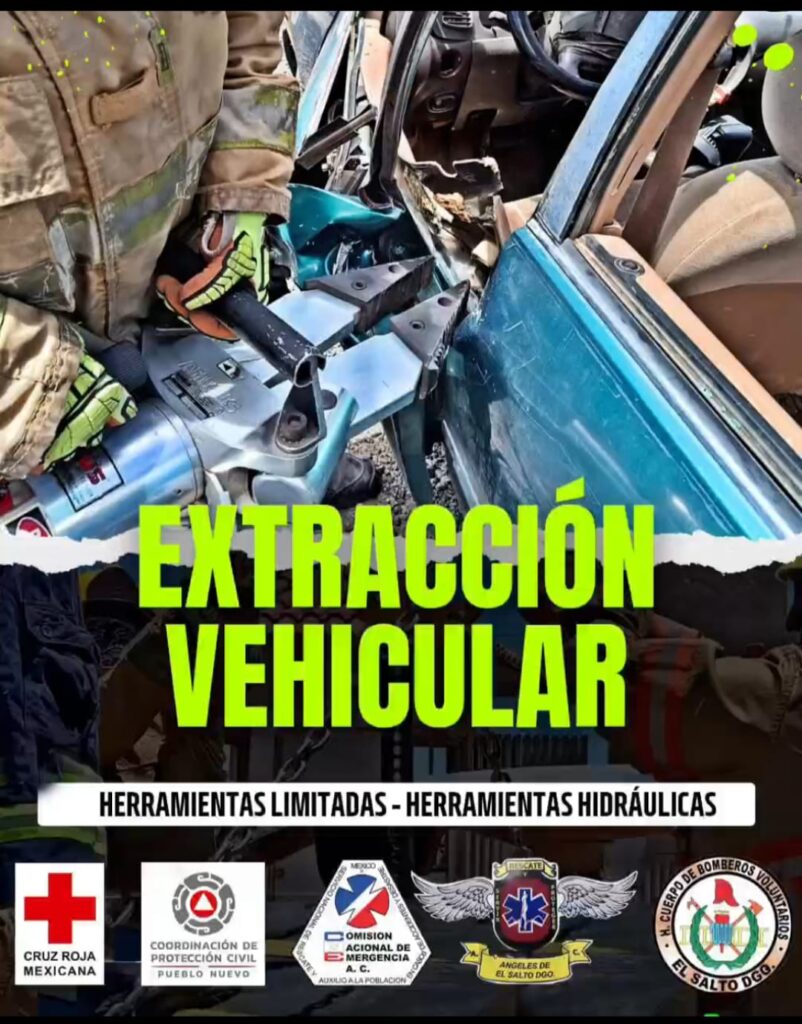 Imparten curso de rescate vehicular en El Salto