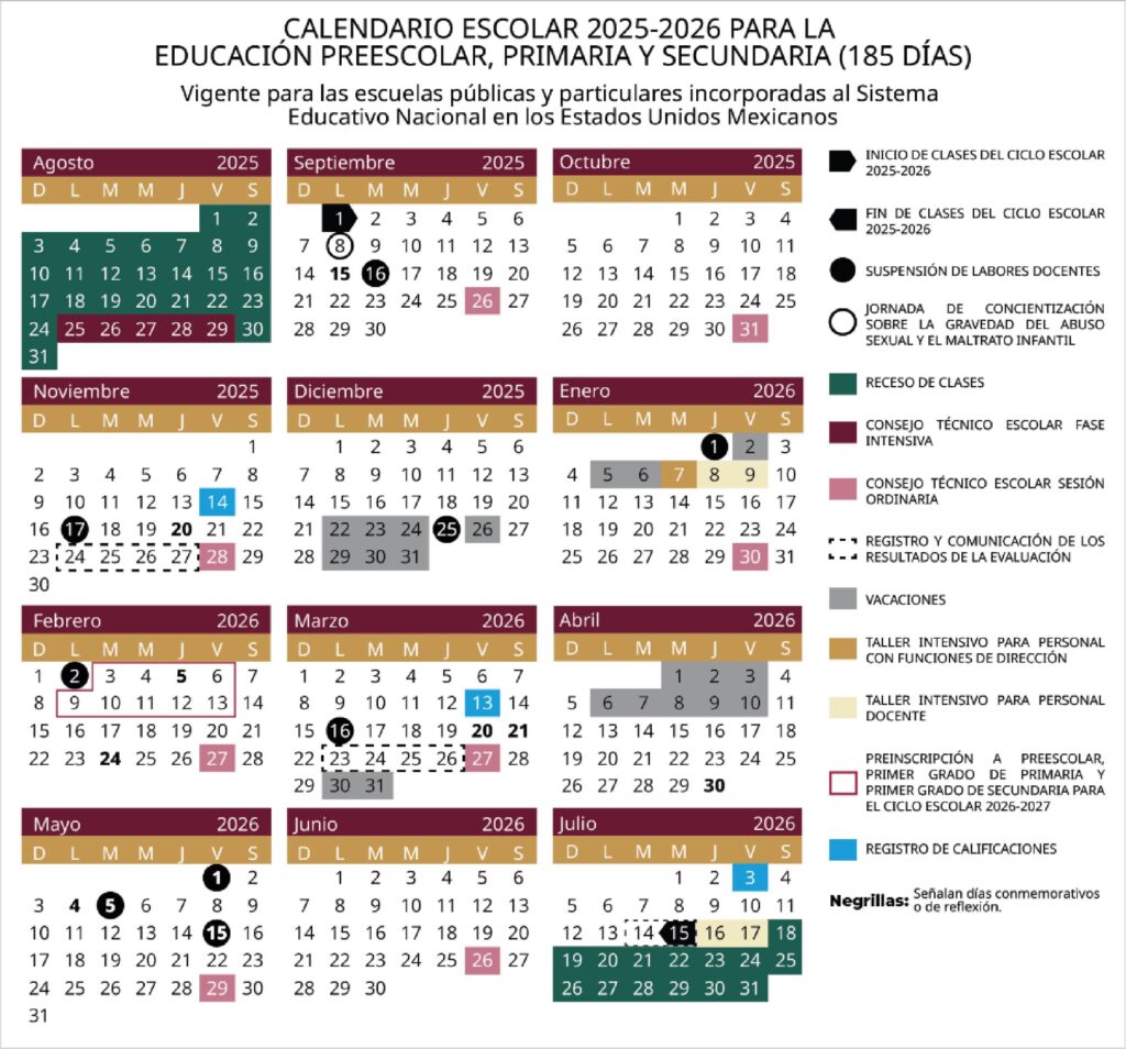 Gobierno del Estado aplicará sin modificaciones el calendario escolar de la SEP