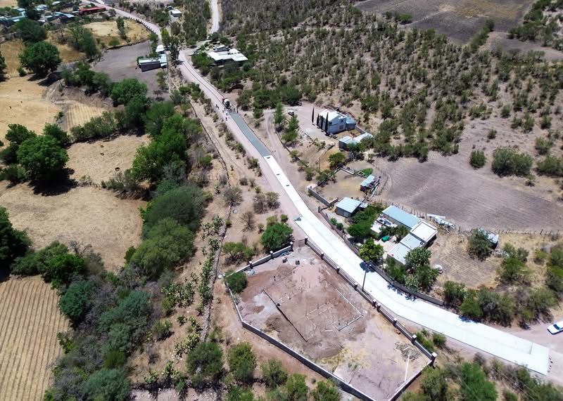 Avanza la pavimentación del camino a Garame de Arriba en Santiago Papasquiaro