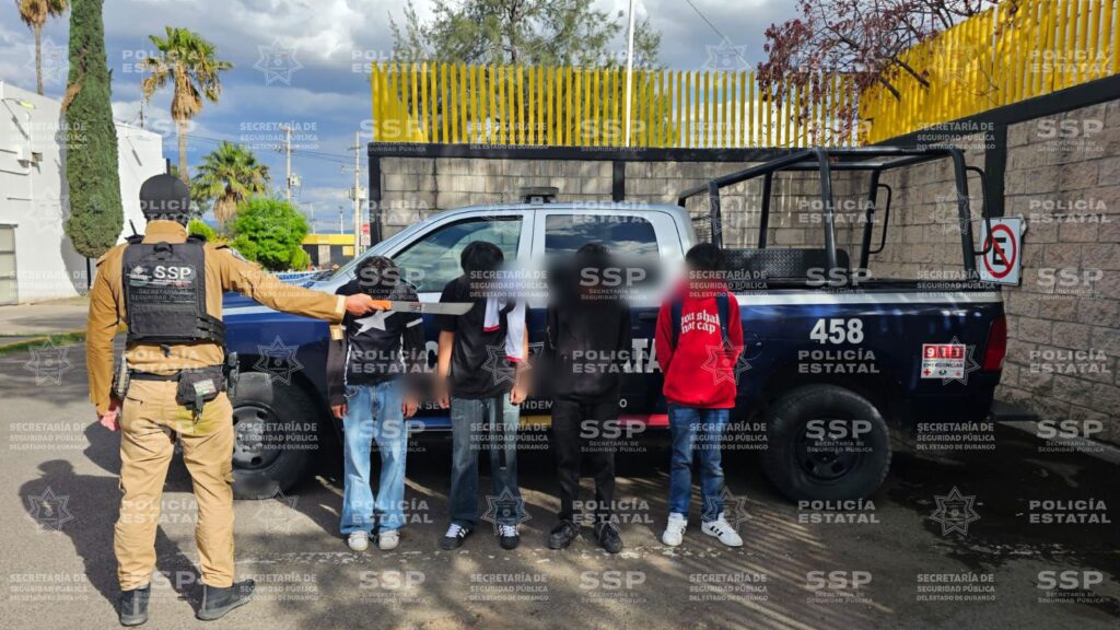 Estudiantes detenidos por pelear con machete