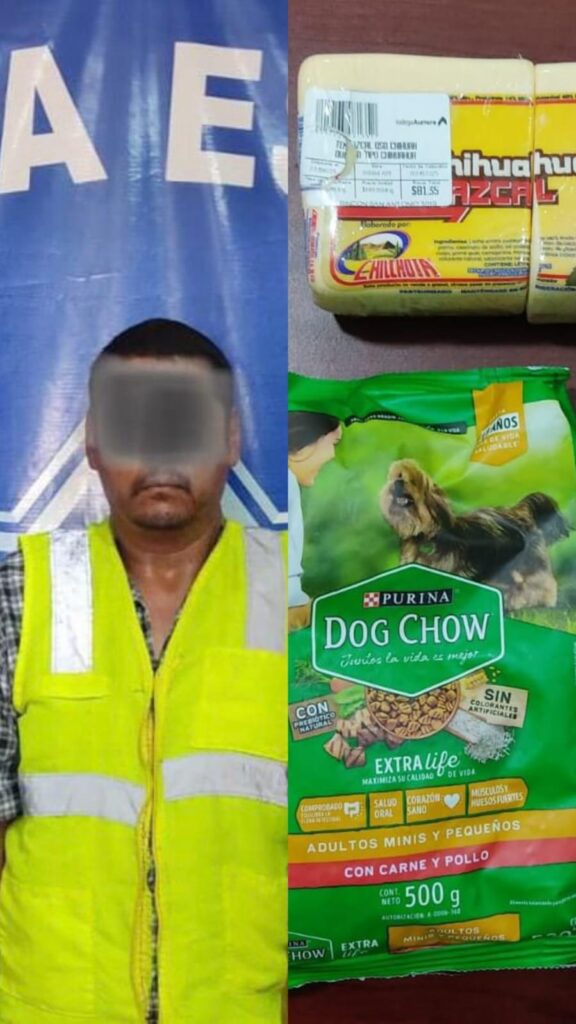 Llevaba alimento para su perrito y la policía se lo quitó