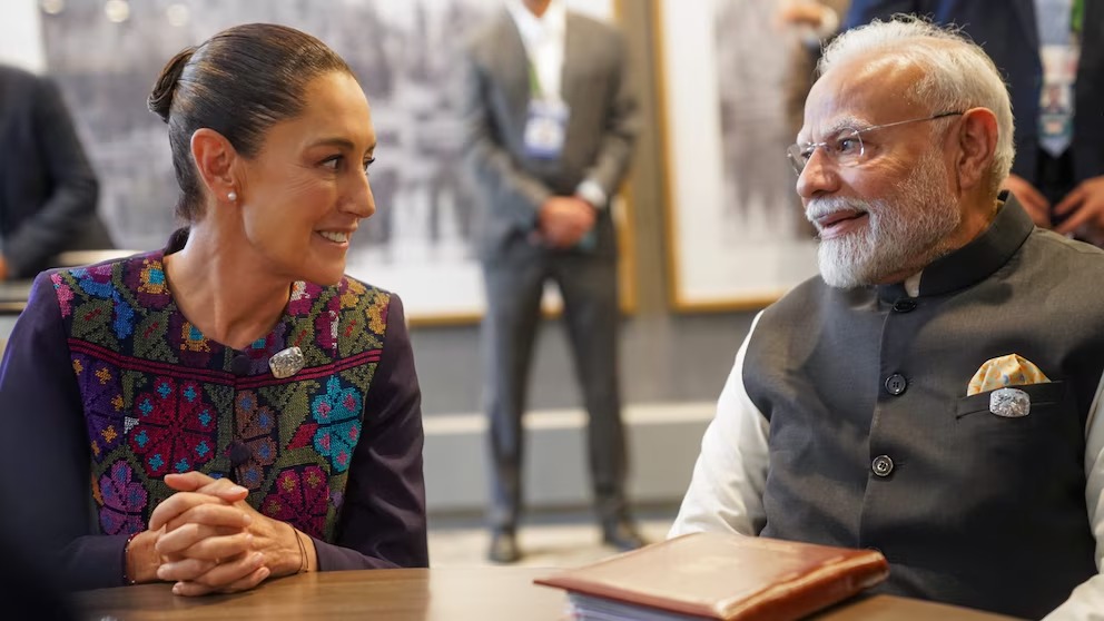 Sheinbaum se reúne con primer ministro de la India en Cumbre del G7
