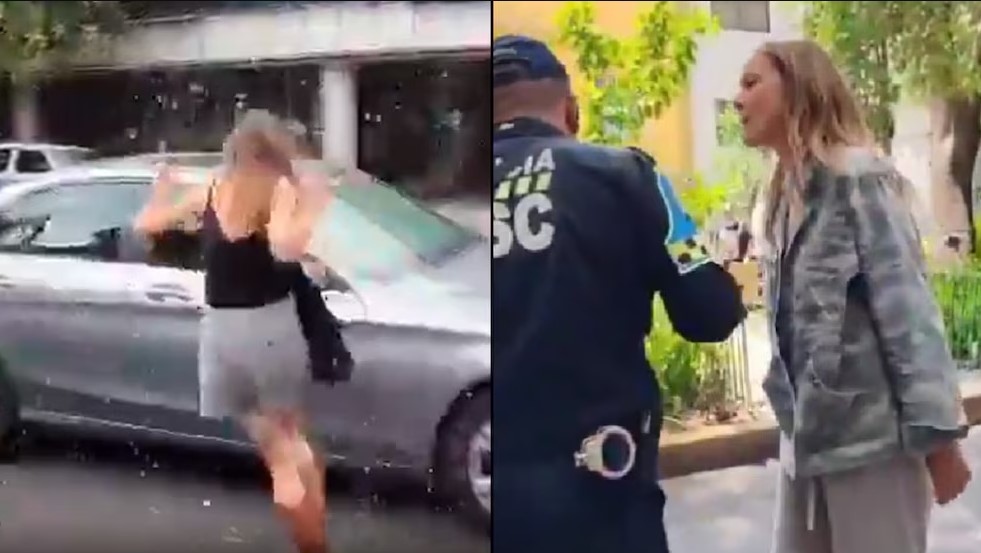 Agreden a “Lady Racista” a la salida de su primera audiencia