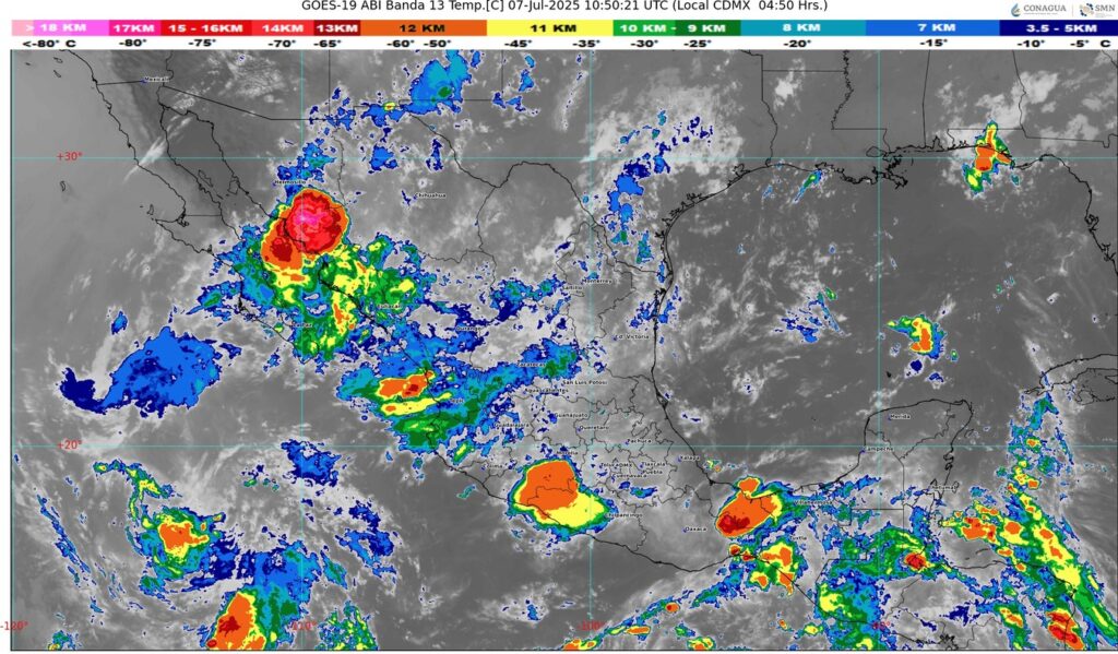 Intensa temporada de lluvias y chubascos eléctricos marcan la semana en Jalisco