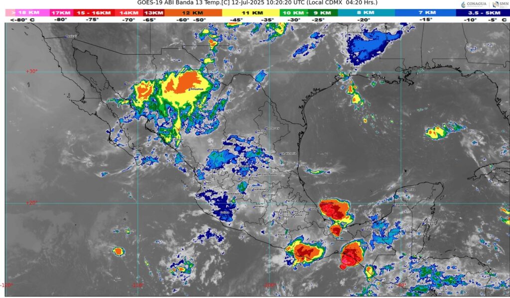 Pronostican lluvias intensas, vientos fuertes y altas temperaturas en gran parte del país