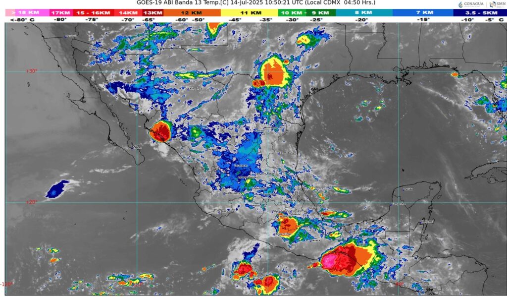 Semana con clima de temporada: lluvias, nubes y humedad en Jalisco