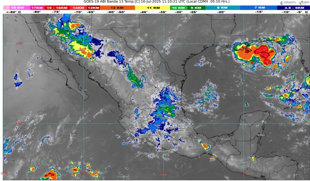 Para hoy, SMN alerta intensas lluvias, granizo y vientos fuertes en Jalisco