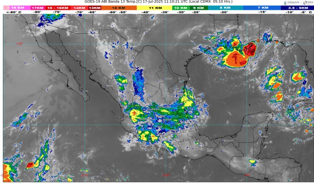 Prevalecerá el pronóstico de lluvias puntuales intensas en Jalisco