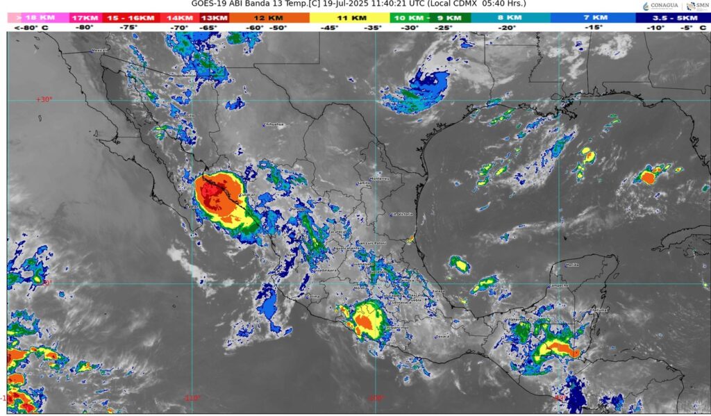 Lluvias intensas y calor extremo afectarán gran parte del país: SMN