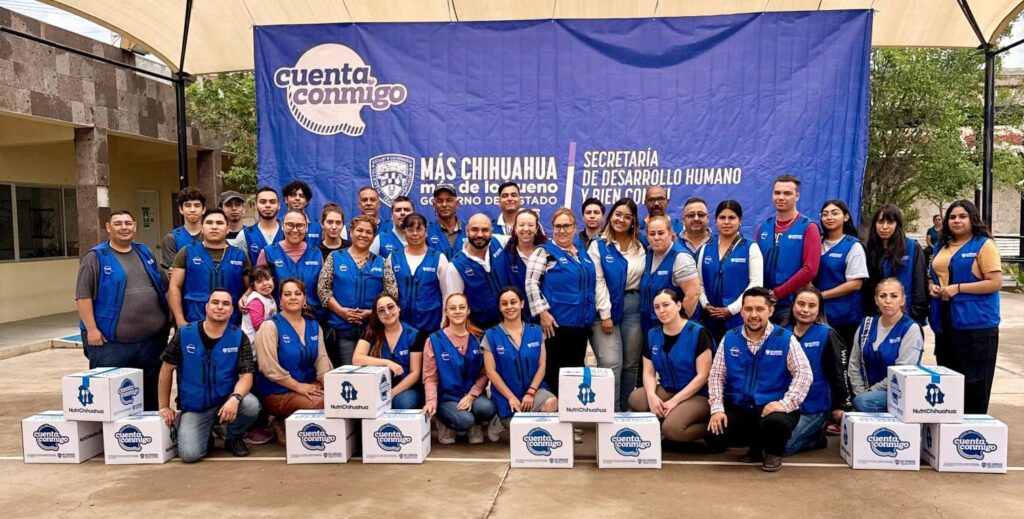 Reconocen labor de los “Chalecos Azules” por incremento en entrega de despensas en Parra