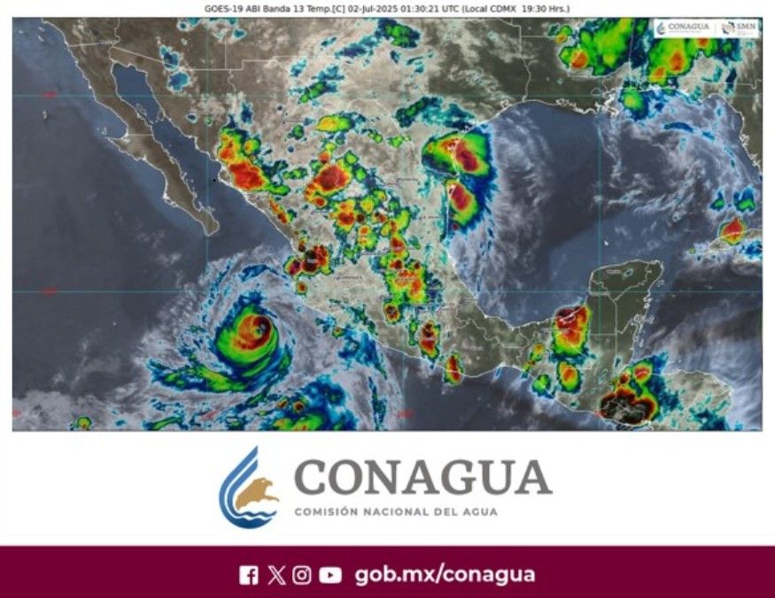 Flossie se intensifica a huracán categoría 3; prevén lluvias torrenciales y alto oleaje