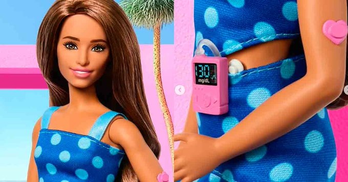 Mattel lanza Barbie con Diabetes Tipo 1: viene con medidor de glucosa