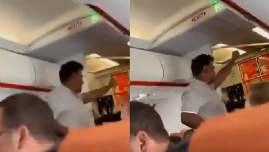 Pasajeros someten a hombre que amenaza con bomba