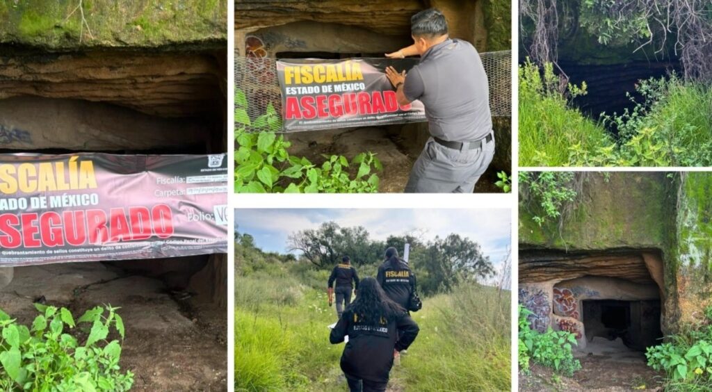 Ritual macabro en cuevas del Edomex: cajas con animales, manchas extrañas y un misterio sin resolver