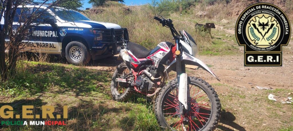 Recuperan motocicleta robada en zona de los campos Bicentenario