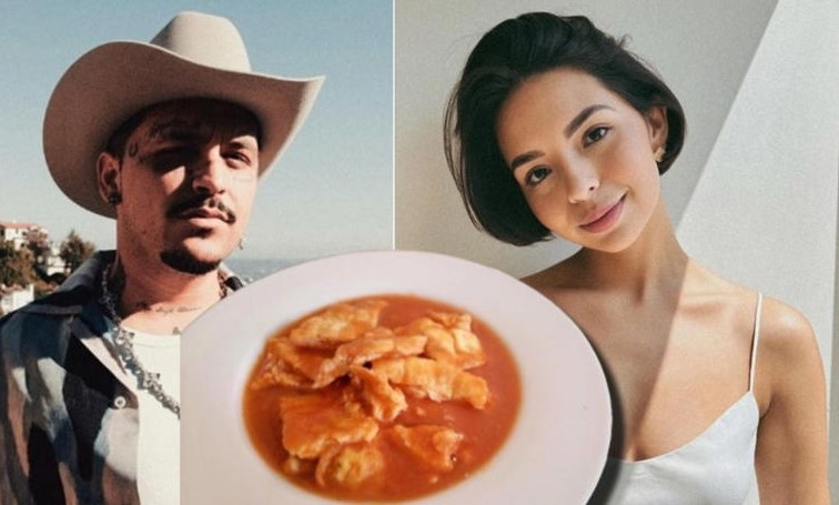 Christian Nodal niega haber probado la comida de Ángela Aguilar