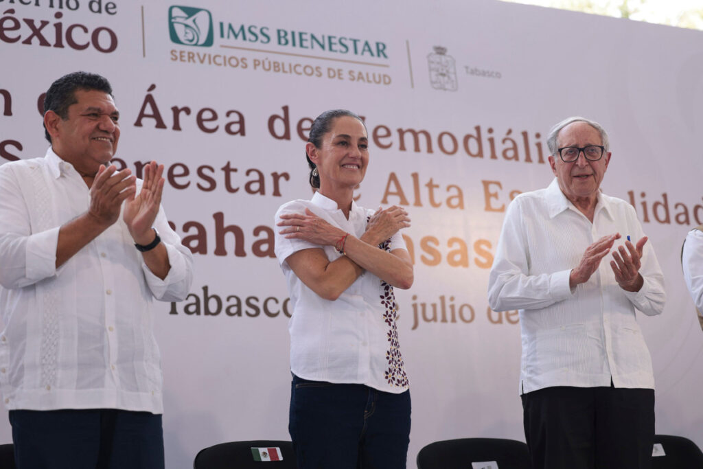 Sheinbaum anuncia inversión de 2 mmdp para el sistema de salud en Tabasco