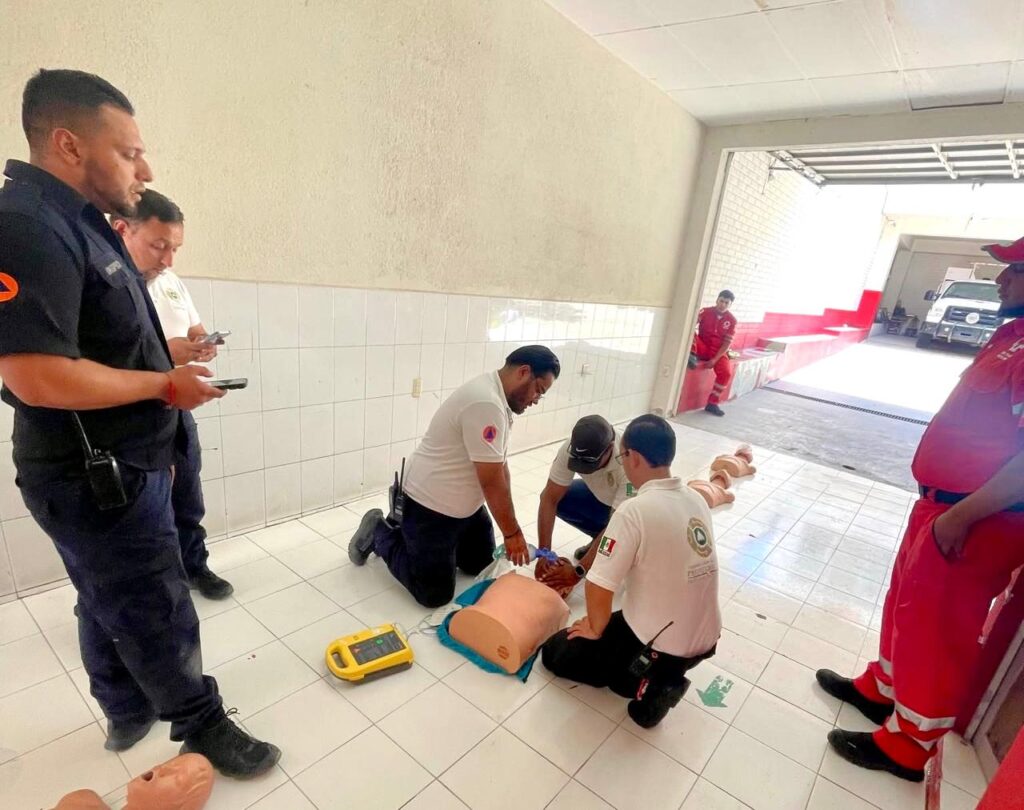Cruz Roja capacita a Protección Civil de Santiago Papasquiaro como Primer Respondiente