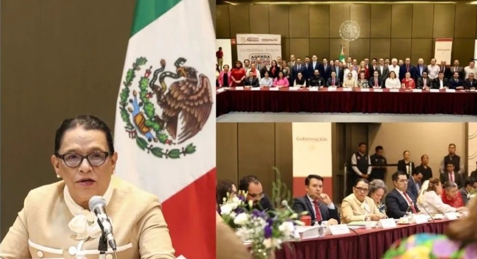 Rosa Ícela Rodríguez se reúne con secretarios de Gobierno de las 32 estados
