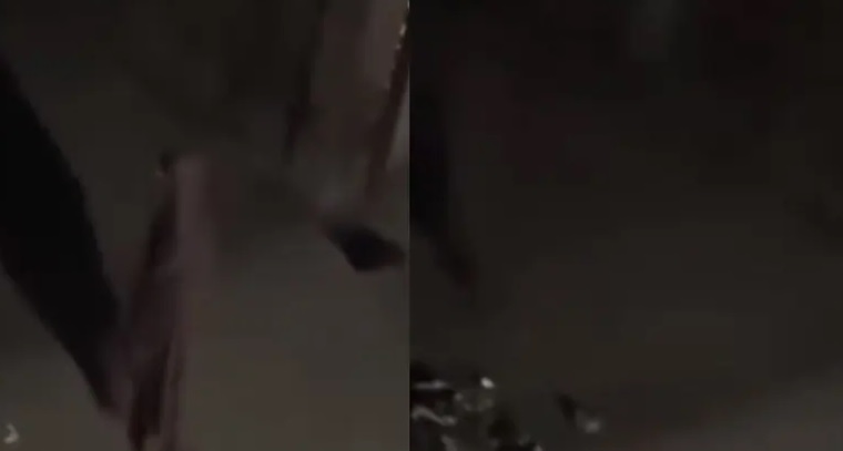 VIDEO: ¿Captaron a una bruja real? Mujer hace extraño ritual frente a casa y desaparece del video como por arte de magia